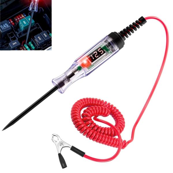 車用回路電圧テスター デジタル検電テスター 検電テスター DC3~48V サーキットテスター 通電確...