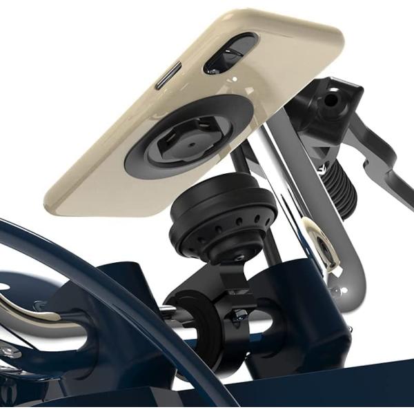 Sincetop 二輪車 バイク スマホホルダー、振動減衰，片手操作簡単取付 ロードバイク クロスバ...