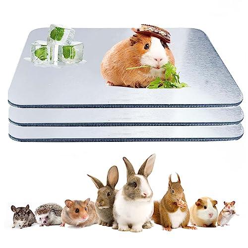 ハムスター クールマット ３枚入り 冷却マット 12×8cm ひんやりシート アルミニウム製 夏用 ...