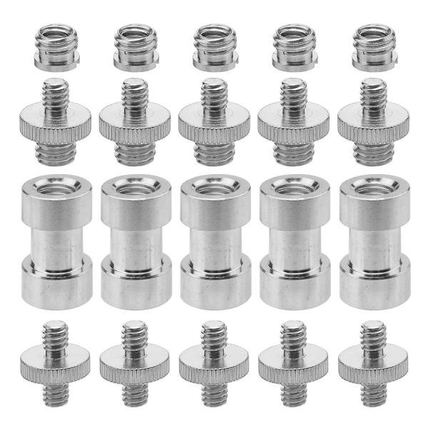 YFFSFDC カメラ ネジ 1/4?3/8インチ カメラネジ変換 20点セット ダブルヘッド スピ...