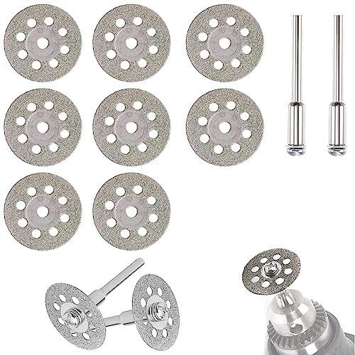 AmoYoung リューター ビット 丸穴ミニダイヤモンドカッター 14PCS 直径30mm*10枚...