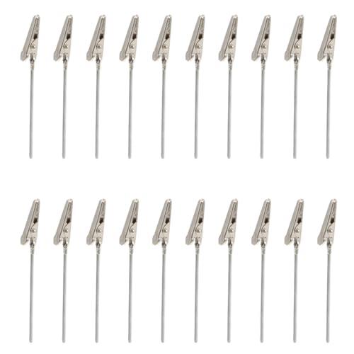 Amosfun 50個 ステンレス製 名刺クリップ 招待状クリップ メモカードホルダー 結婚式 パー...