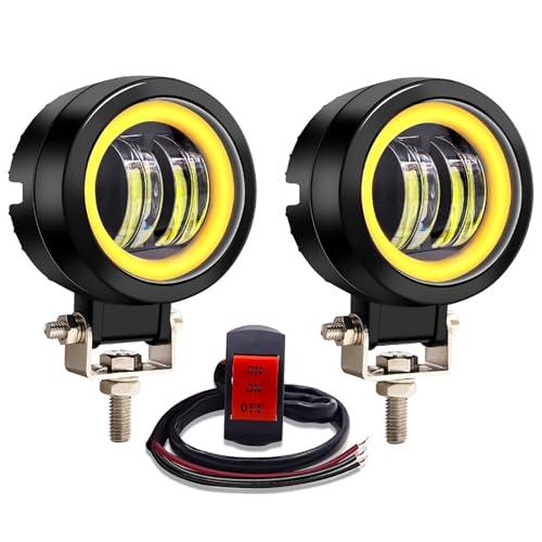 Aoling バイク フォグランプ LED カットライン、バイク フォグランプ LED イカリング、...