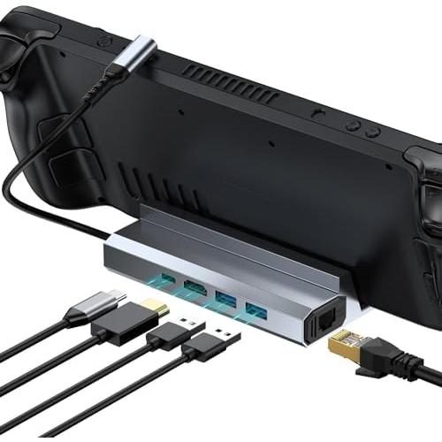 Steam deck用ドック 5-in-1 Steam Deckドッキングステーション、Deckのド...