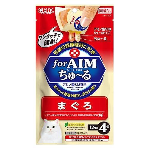 チャオ CIAO for AIM ワンタッチちゅ~る まぐろ 12g×4個 6個セット