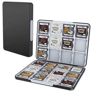 PGRTYOF 3DS ケース DS ソフトケース 3DS カードケース 24枚収納 NS 3DS 3DSXL 2DS 2DSXL DS DSi｜SOLVERTEX