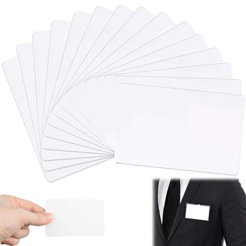 プラスチックカード PVCカード 15枚セット 無地 白 丸角 85.5mm*54mm 印刷可能 社...