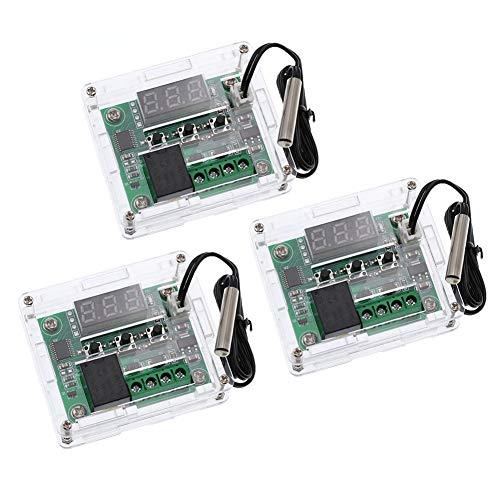 Ren He サーモスタット DC 12V 温度熱センサスイッチ -50〜110℃ デジタル LED...