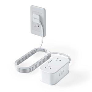 延長コード 2m 電源タップ usb付き テーブルタップ 8個AC口 3USBポート