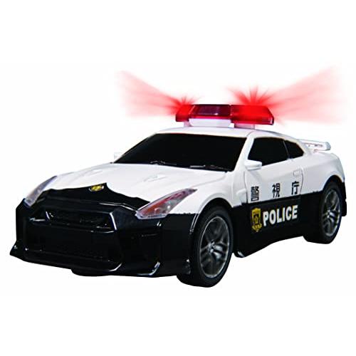 ジョーゼンJozen ライトドライブ 1/32スケールラジコン ニッサン GT-R パトカー ホワイ...
