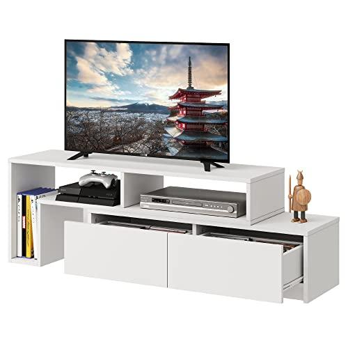 WLIVE テレビ台 テレビボード ローボード 伸縮 角度自由 コーナー 左右レイアウト 42 32...
