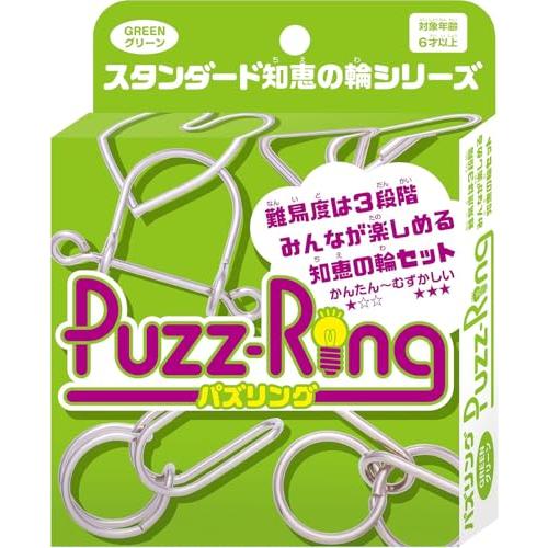 ハナヤマHANAYAMA パズリング スタンダードちえのわシリーズ グリーン 対象年齢 6才~