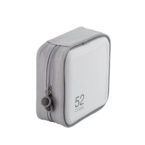 エレコム DVD CDケース セミハード ファスナー付 52枚収納 ホワイト CCD-H52WH