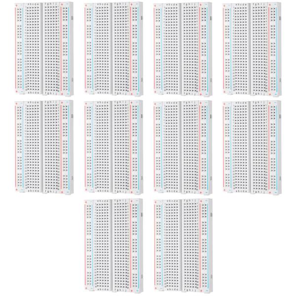 サムコス ブレッドボード 400穴 10個セット 400タイポイント ミニブレッドボード ardui...