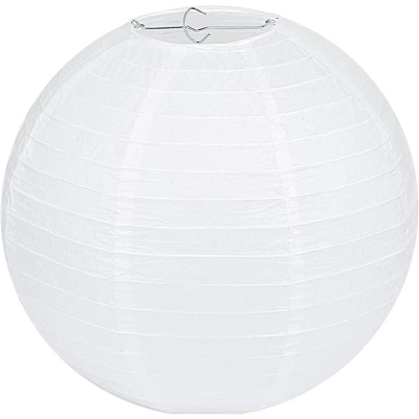 LIHAO 提灯 白 紙ちょうちん ペーパーランタン 10個入 15cm 6 お盆 提灯 お盆飾り ...