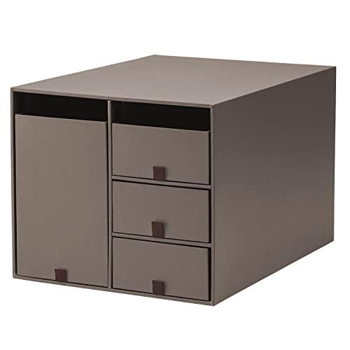 プラス デスクオーガナイザー 小物入れ 収納ボックス 収納ケース 引き出し 化粧品 リビングポスト ...