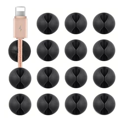 XSAJU コードクリップ ケーブルドロップ ケーブルクリップ 15個入り デスク周辺整理 ケーブル...