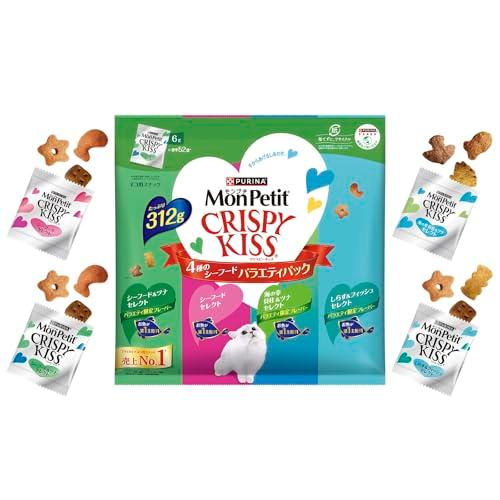 モンプチ クリスピーキッス おやつ バラエティパック ４種のシーフード３１２ｇ