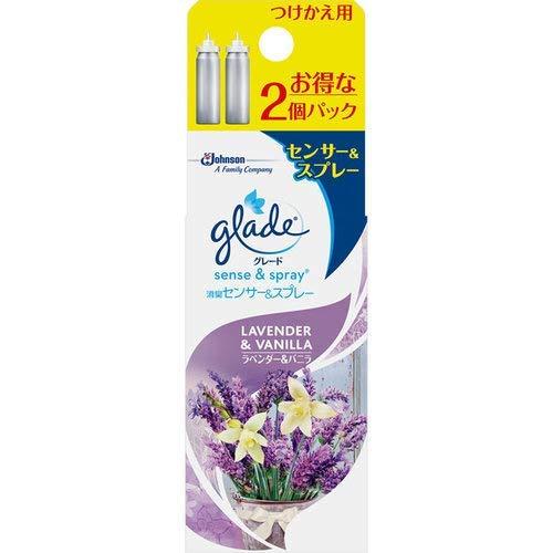ジョンソン グレード 消臭センサー&amp;スプレー ラベンダー&amp;バニラ 替え 2個パック 18ml