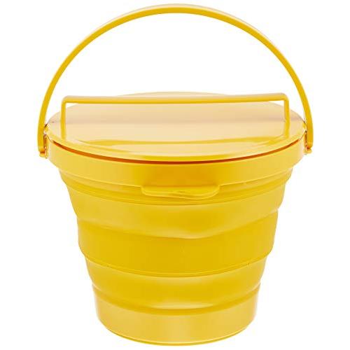 イセトウ ソフトバケツ フタ付き Y I-553 折りたたみ時:約w328×d300×h81mm、組...