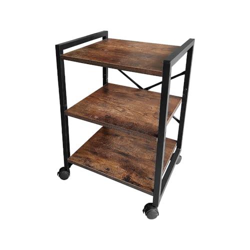 オープンラック キャスター付き オープンシェルフ 3段 幅40cm 木製 収納 棚 おしゃれ 本棚 ...