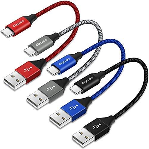 0.3m 4本セットUSB Type C ケーブル 30cm 急速充電 etguuds タイプc ケ...