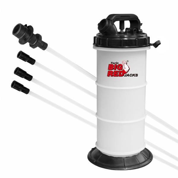 BIG RED オイルチェンジャー 上抜き オイル吸引ポンプ 手動 6L エアー式 軽量ポータブルタ...