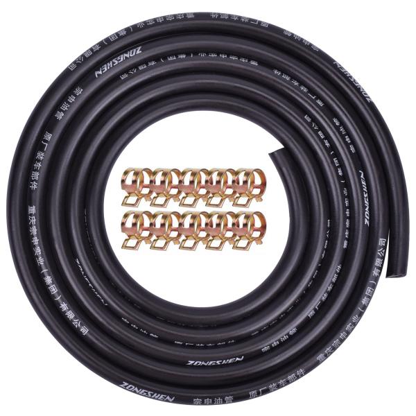 YS-TM 燃料ラインホースキット、長さ2メートル 内径6mm 外径12mm 燃料パイプ 耐油耐圧，...