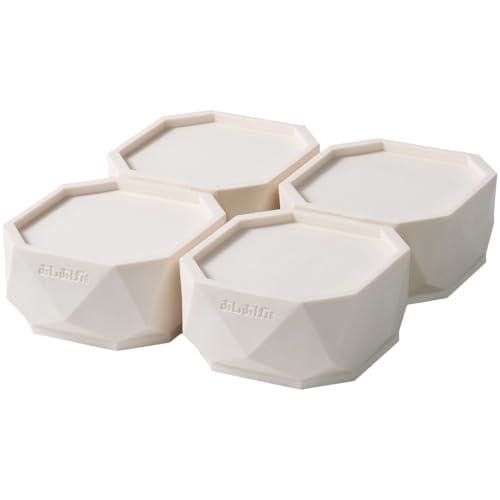 タツフト 洗濯機用かさ上げ台 防振防音 高さ調整ゴムマット あしあげ隊 4個入り TFi-9045 ...