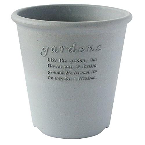 八幡化成Hachimankasei エコポット/植木鉢 丸型 6号 グレー アーブルHachiman...