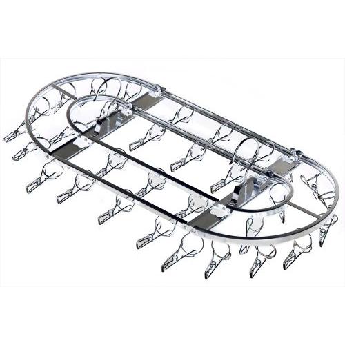 下村企販 壊れにくくて永く使える ピンチハンガー 楕円型32ピンチ 日本製 ステンレス製 サビにくい...