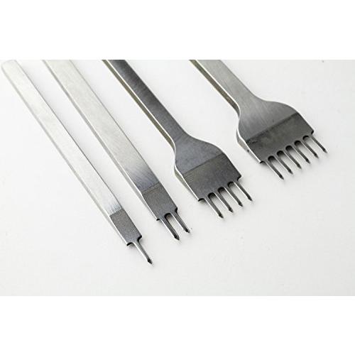 クラフトメイト レザークラフト工具 菱目打ち （1本目 2本目 4本目 6本目） 4本 セット （ ...