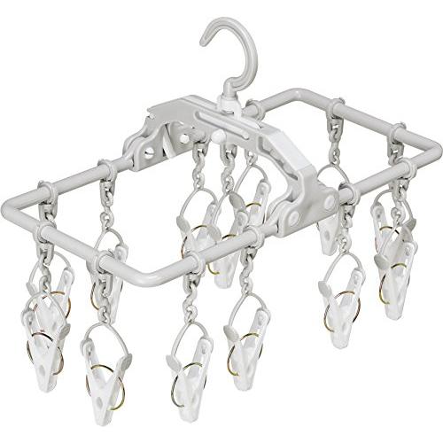 ツウィンモール 洗濯物干しプリミニハンガー グレー 13ピンチ BEILU BE-03G