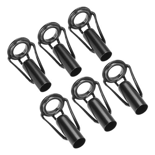 PATIKIL 釣り竿先端修理キット 5.5 mm/6 mmチューブ径 6個 ステンレスリングガイド...