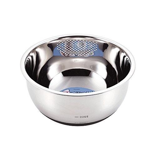 パール金属 米とぎ ボール 24cm ステンレス製 目盛付 すべり止め付 ララシャイン H-5334