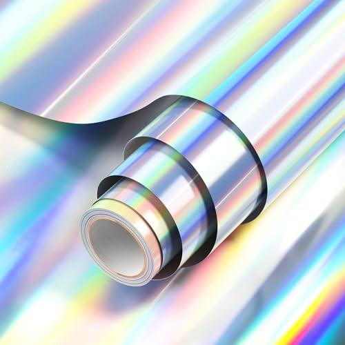 JAVIGA ホログラムシート アイロンプリントシート 熱転写シート 約30cm×183cm 鏡面熱...