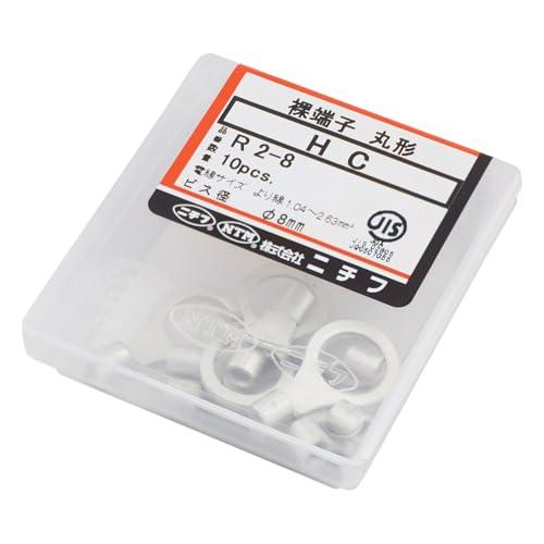 ニチフ端子工業 銅線用裸圧着端子丸型 10個入 HC R-2-8