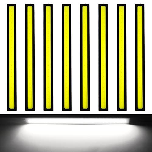 YFFSFDC LED ディライト 8本組 COB 高輝度発光 12V デイライト カー オートドラ...