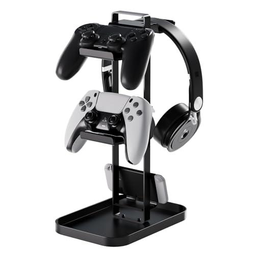 BOIVSHI ヘッドホン スタンド ヘッドホン掛け デスク周り 便利グッズ コントローラー スタン...