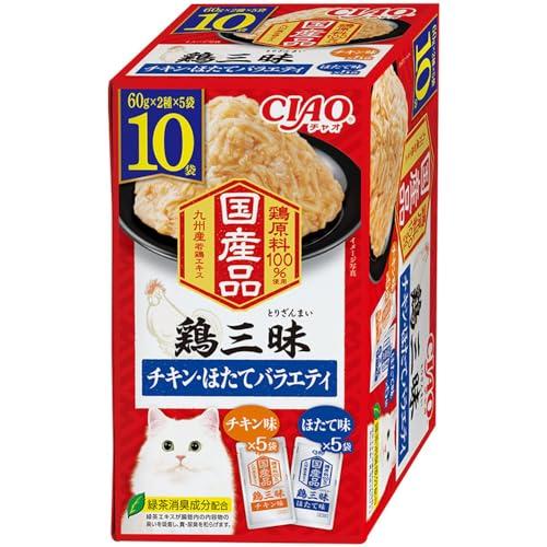 CIAO チャオ 鶏三昧 チキン・ほたてバラエティ 60g×10袋