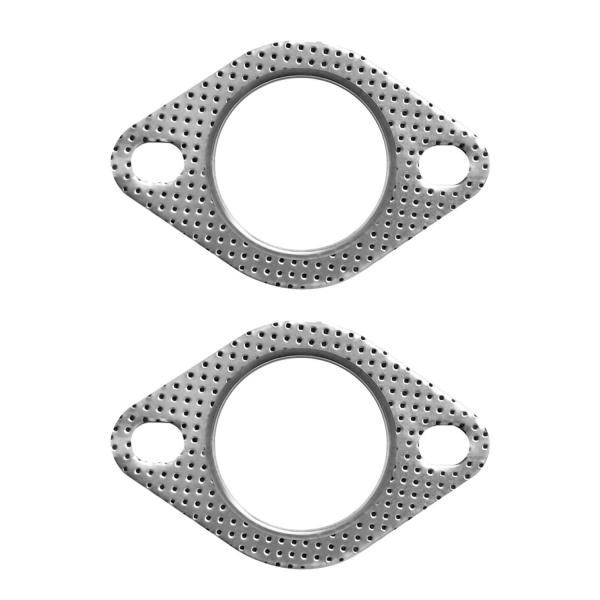 ZHEJIA マフラーガスケット2枚入り排 気ガスケット ターボガスケット 金属リング セラミック ...