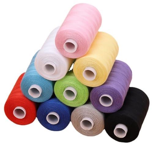 COZENTA ミシン糸 60番 混色 10個セット 普通地用 1個約1350m