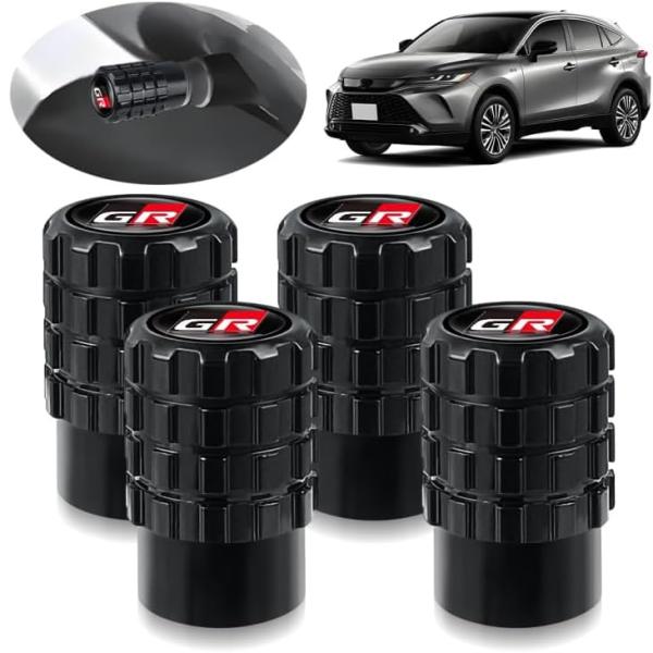 バルブキャップ GR全シリーズ タイヤバルブ アルミ製 外装アクセサリー カーパーツ 軽量 高強度 ...