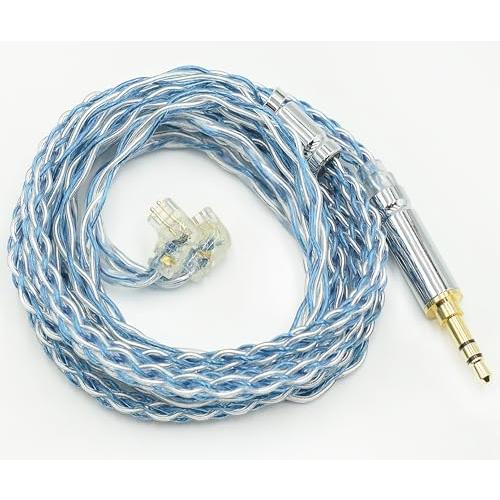 JSHiFi-FreedomQDC3.5mmリケーブル 8芯銀メッキ 3.5mmイヤホンアップグレー...