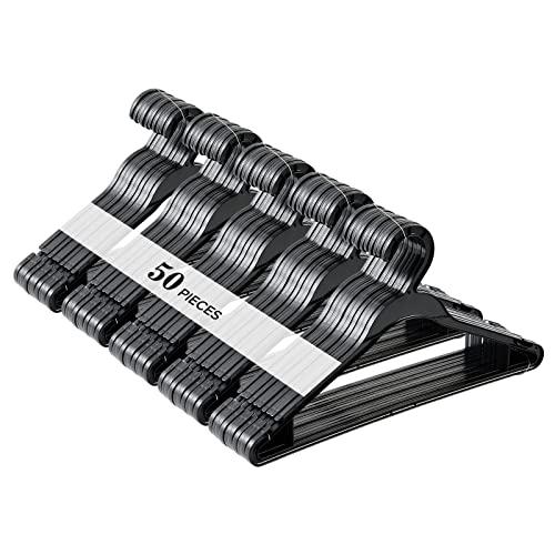 Donext ハンガー 50本組 衣類ハンガー 洗濯ハンガー 多機能収納 すべらない 省スペース 防...