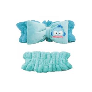 サンリオ ヘアバンド キャラクター グッズ 風呂上がり 髪留め かわいい プール 洗顔 バス用品 リボン ふわふわ ハンギョドン