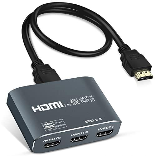 HDMI 切替器 4K 60Hz アルミニウム合金製 avedio links HDMI セレクター...