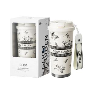 GERM タンブラー マグボトル 500ml コーヒー ステンレス316L 2WAY 保温 保冷 真空断熱 漏れ防止 多重構造 ストロー付き 蓋｜solvertex