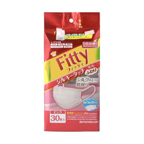PM2.5対応 フィッティ シルキータッチ 耳ゴムふわり 30枚入 やや小さめサイズ ピンク