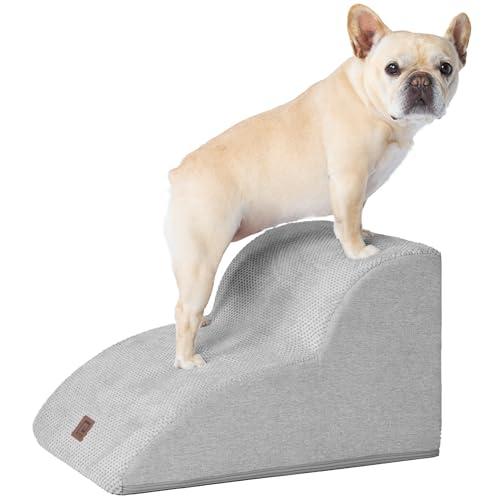 EHEYCIGA 犬階段 2段 ライトグレー 延長版 ドッグステップ ペット階段 滑り止め付き 洗え...